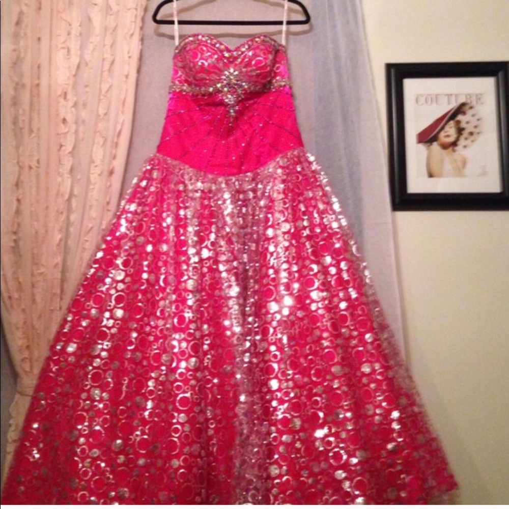 Hot Pink Ball Gown